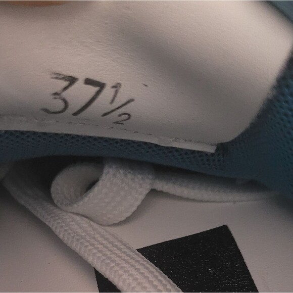 Off Play Monza 1 Performance Sneakers in White Azul Women's Size 37.5 Leather - Picture 7 of 7